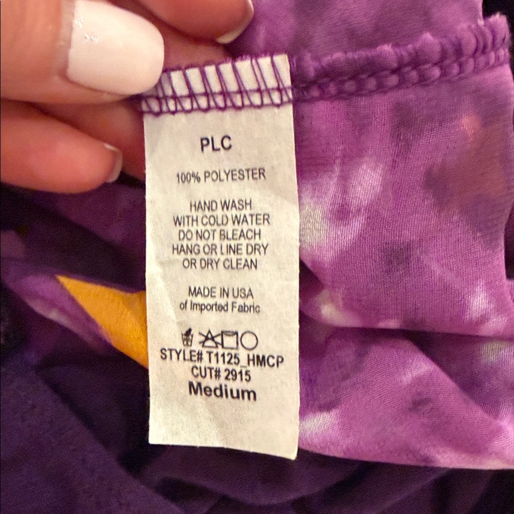 Cake Purple Tie-Front Star Print Bodysuit - Picture 4 of 4